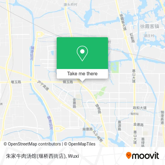 朱家牛肉汤馆(堰桥西街店) map