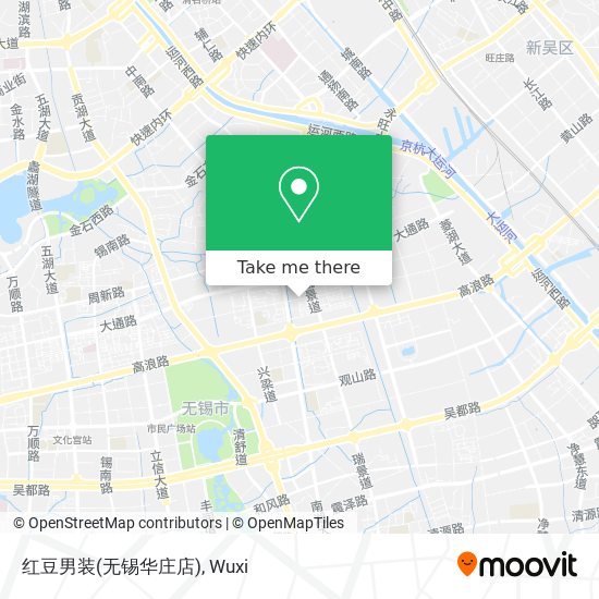 红豆男装(无锡华庄店) map
