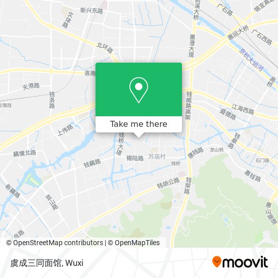 虞成三同面馆 map