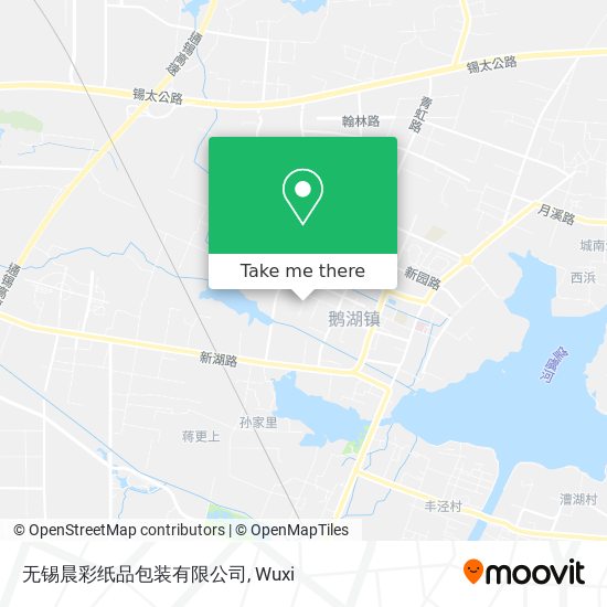 无锡晨彩纸品包装有限公司 map
