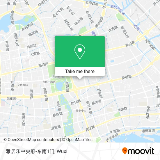 雅居乐中央府-东南1门 map