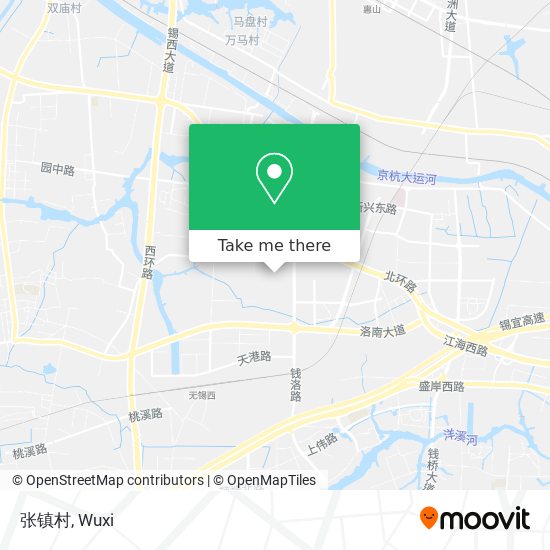 张镇村 map
