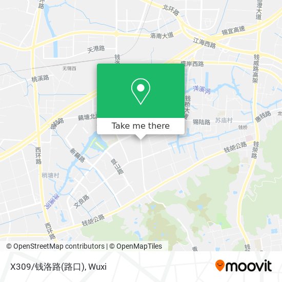X309/钱洛路(路口) map