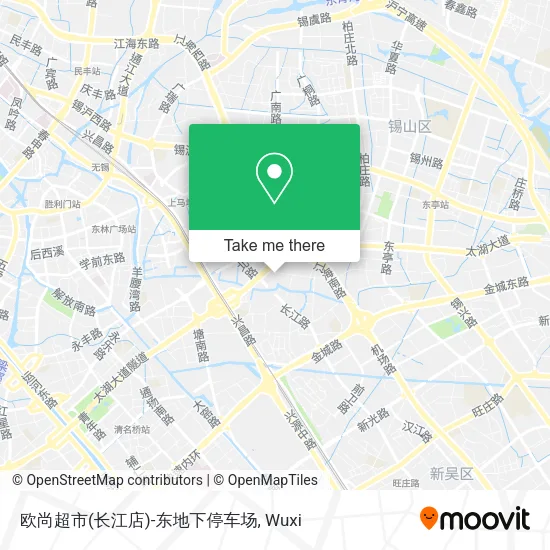 欧尚超市(长江店)-东地下停车场 map