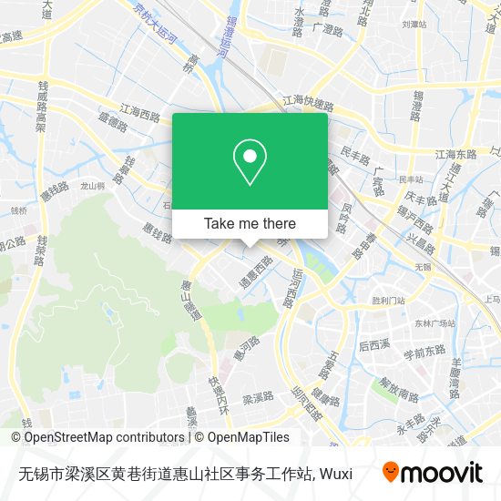 无锡市梁溪区黄巷街道惠山社区事务工作站 map