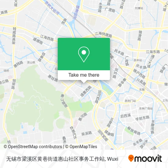 无锡市梁溪区黄巷街道惠山社区事务工作站 map