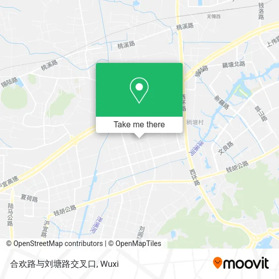 合欢路与刘塘路交叉口 map