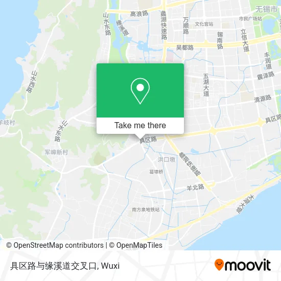 具区路与缘溪道交叉口 map