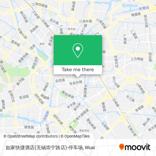 如家快捷酒店(无锡崇宁路店)-停车场 map