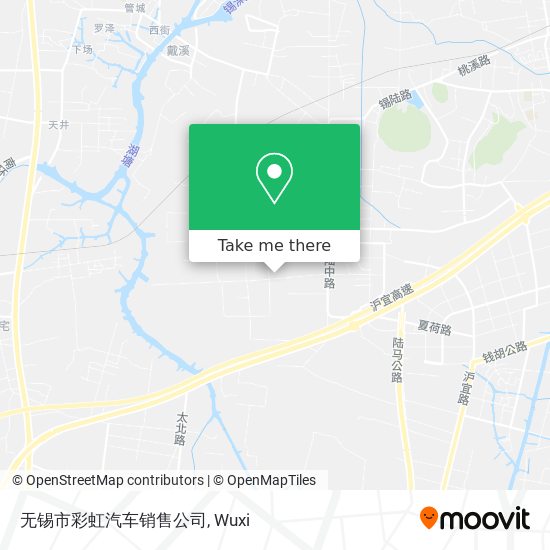 无锡市彩虹汽车销售公司 map