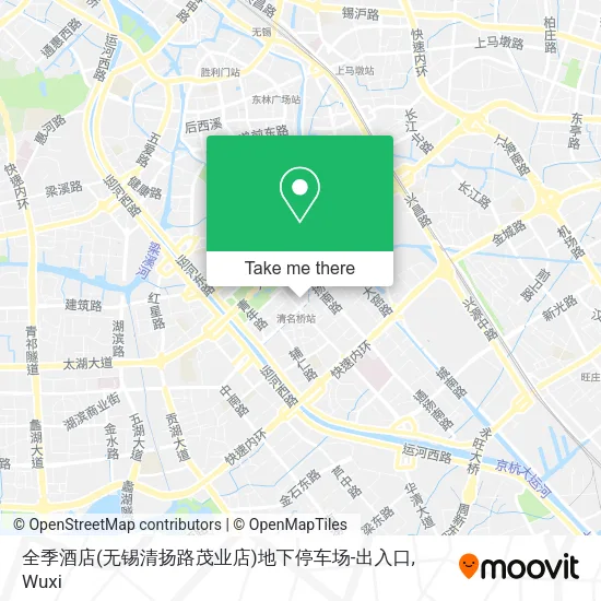 全季酒店(无锡清扬路茂业店)地下停车场-出入口 map