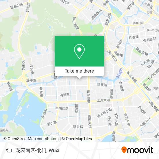 红山花园南区-北门 map