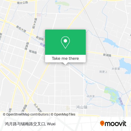 鸿月路与锡梅路交叉口 map