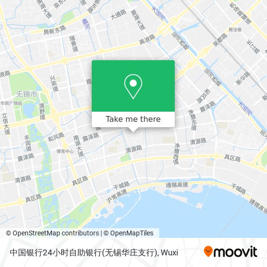 中国银行24小时自助银行(无锡华庄支行) map