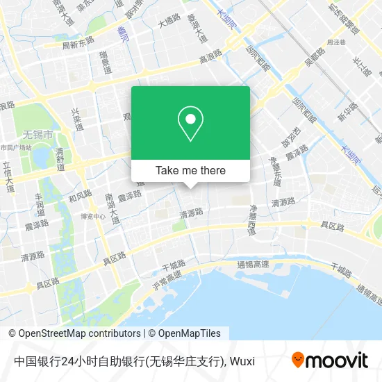 中国银行24小时自助银行(无锡华庄支行) map