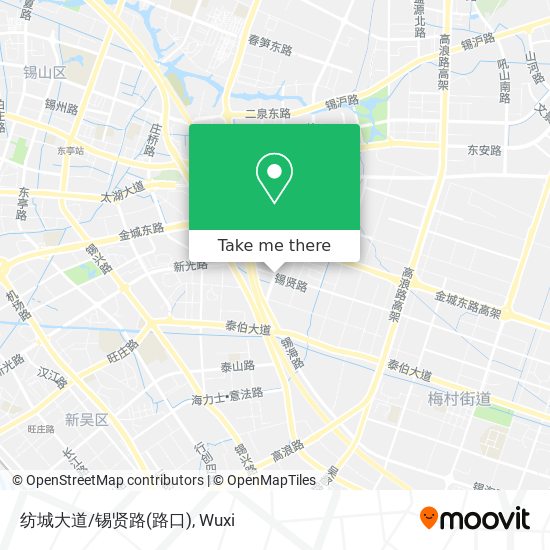 纺城大道/锡贤路(路口) map