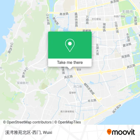 溪湾雅苑北区-西门 map