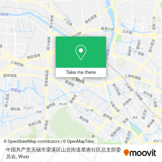 中国共产党无锡市梁溪区山北街道星惠社区总支部委员会 map