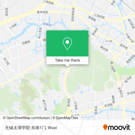 无锡太湖学院-东南1门 map