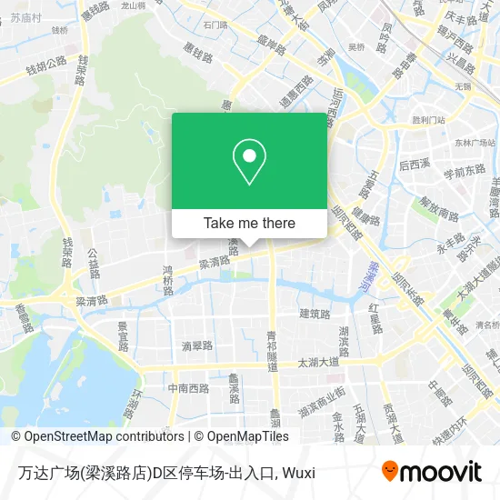 万达广场(梁溪路店)D区停车场-出入口 map