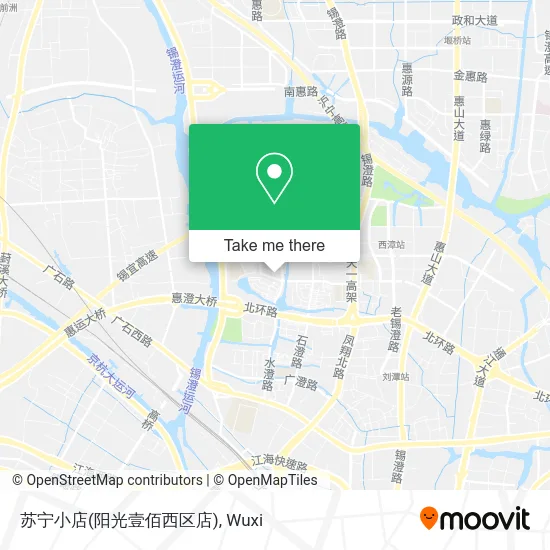 苏宁小店(阳光壹佰西区店) map
