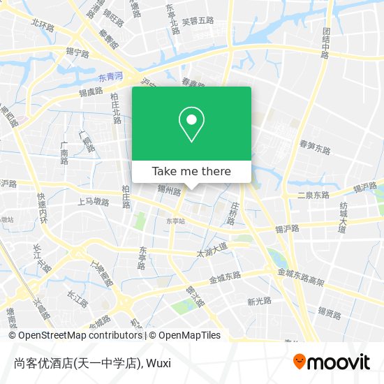 尚客优酒店(天一中学店) map