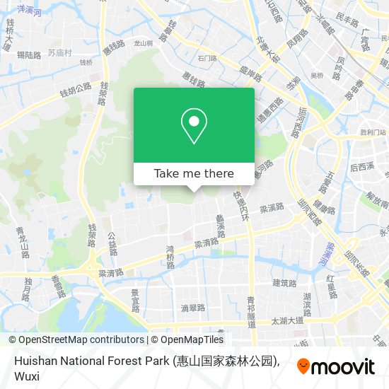 Huishan National Forest Park (惠山国家森林公园) map
