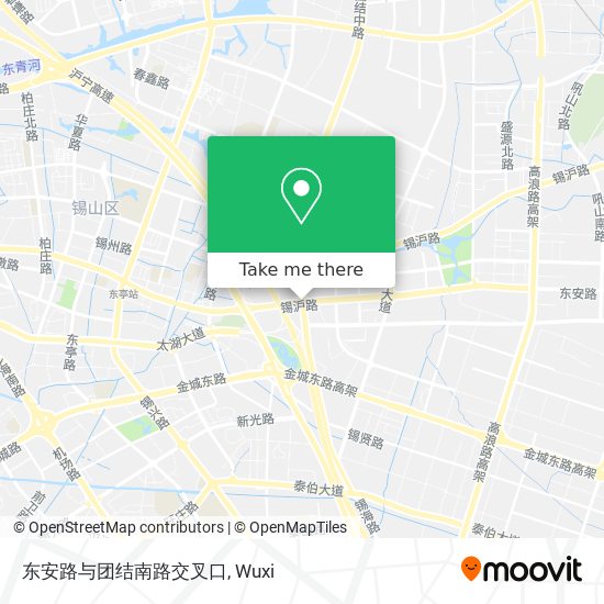 东安路与团结南路交叉口 map