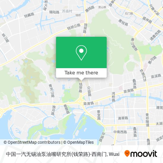 中国一汽无锡油泵油嘴研究所(钱荣路)-西南门 map