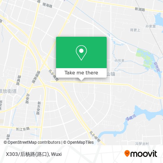 X303/后杨路(路口) map