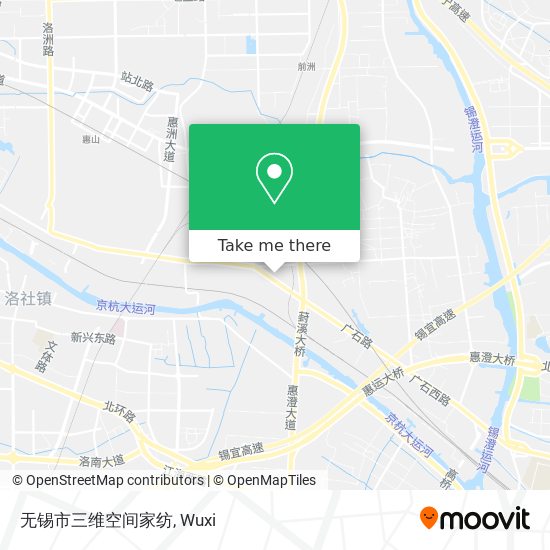 无锡市三维空间家纺 map
