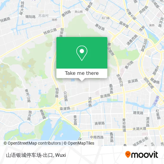 山语银城停车场-出口 map