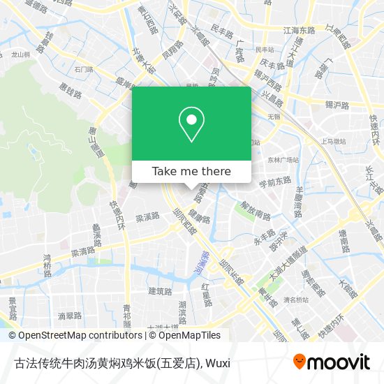 古法传统牛肉汤黄焖鸡米饭(五爱店) map