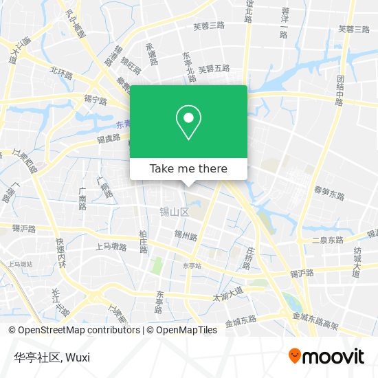 华亭社区 map