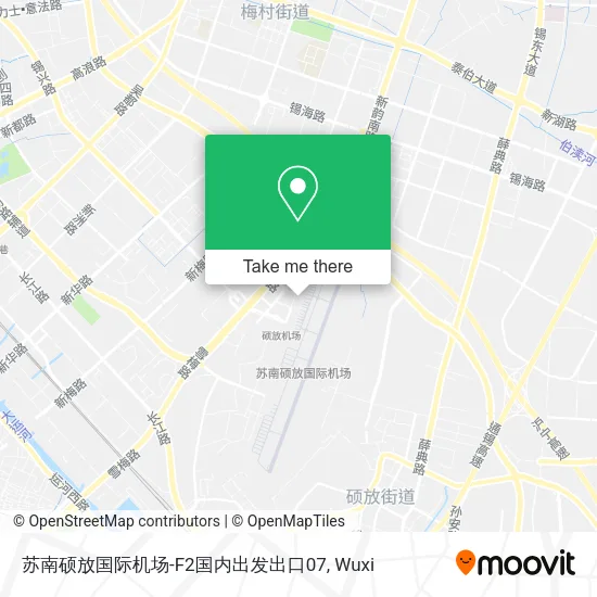 苏南硕放国际机场-F2国内出发出口07 map
