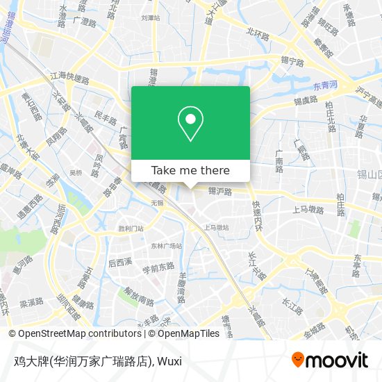 鸡大牌(华润万家广瑞路店) map