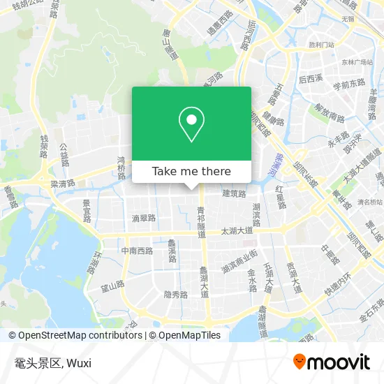 鼋头景区 map