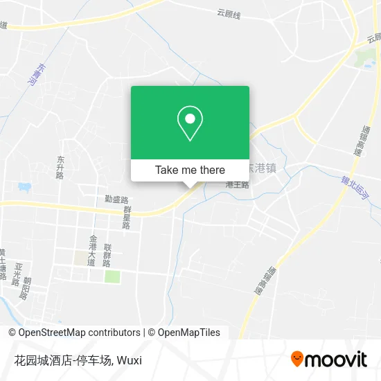 花园城酒店-停车场 map