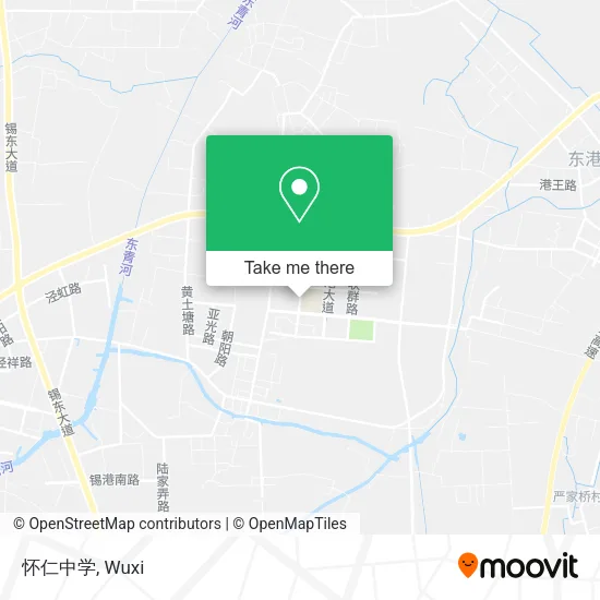 怀仁中学 map