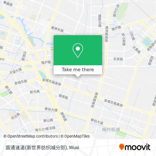 圆通速递(新世界纺织城分部) map