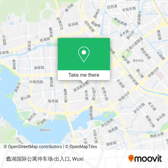 蠡湖国际公寓停车场-出入口 map