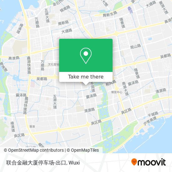 联合金融大厦停车场-出口 map