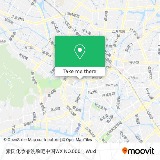 素氏化妆品洗脸吧中国WX NO.0001 map