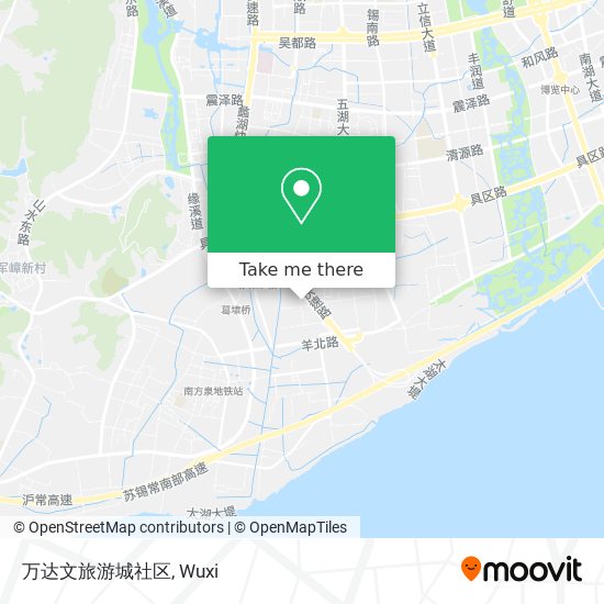 万达文旅游城社区 map