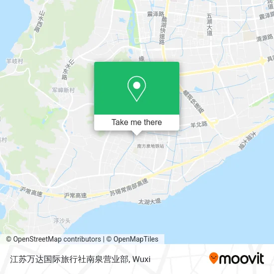 江苏万达国际旅行社南泉营业部 map