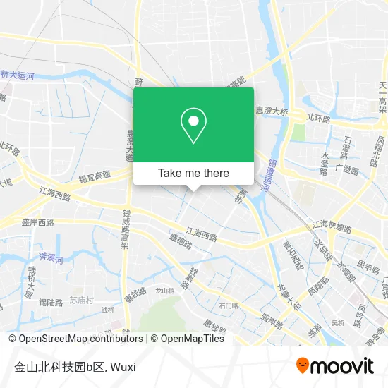 金山北科技园b区 map