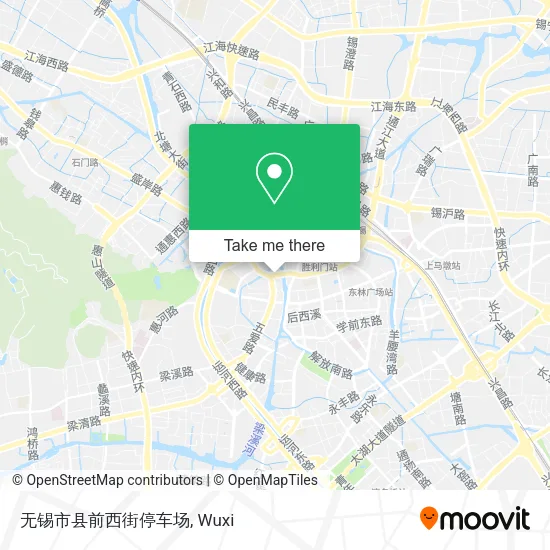 无锡市县前西街停车场 map