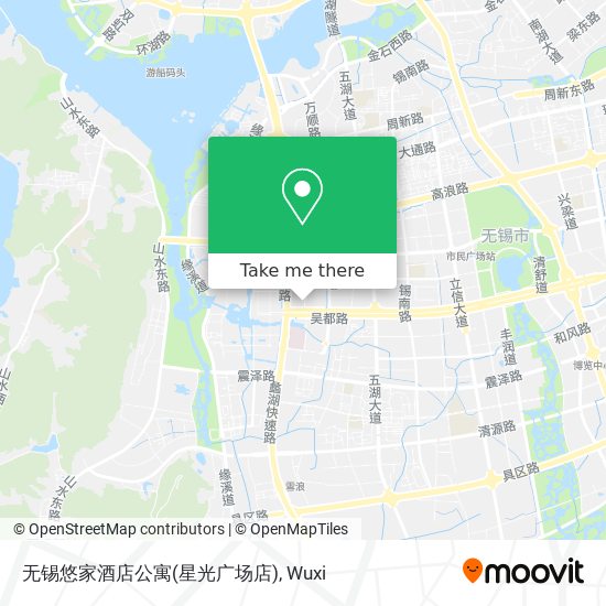 无锡悠家酒店公寓(星光广场店) map