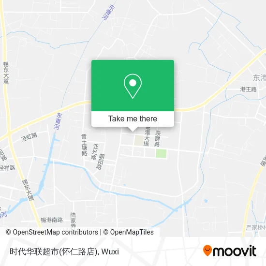 时代华联超市(怀仁路店) map