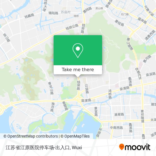 江苏省江原医院停车场-出入口 map